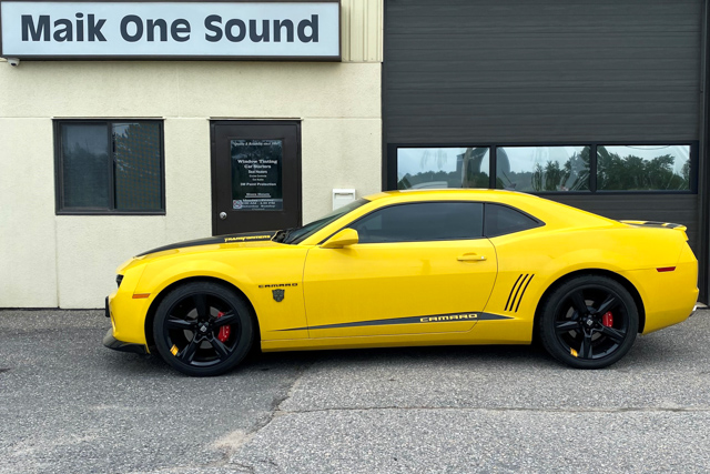 Chevrolet 20212 Camero with professional window tint in North Bay
